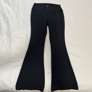 Yogalicious high rise crisscross waist flare leggings